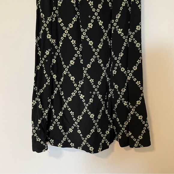 GANNI Crepe Button Wrap Dress - Picture 6 of 9